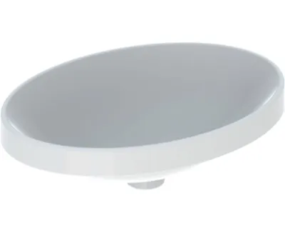 Geberit Variform Umywalka wpuszczana w blat 55x40 cm bez przelewu bez otworu na baterię biała 500.718.01.2