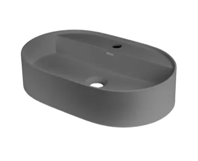 Deante Silia Umywalka nablatowa 55x35 cm antracyt metalik CQSTU6B