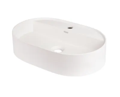 Deante Silia Umywalka nablatowa 55x35 cm alabaster CQSAU6B