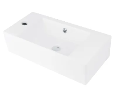 Deante Hiacynt New Umywalka nablatowa lub wisząca 51x25 cm lewa biała CDY6U2L