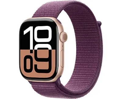 Apple Watch 10 GPS 42mm z aluminium różowego złota opaska sportowa Dojrzała Śliwka