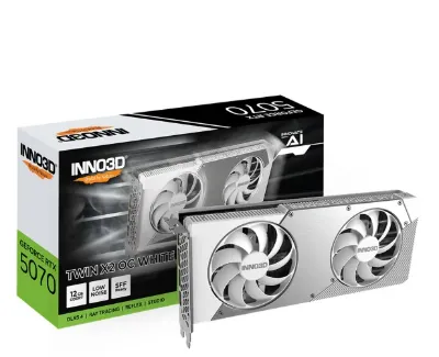 INNO3D GeForce RTX 5070 Twin X2 OC White 12GB GDDR7 DLSS4 N50702-12D7X-195064W