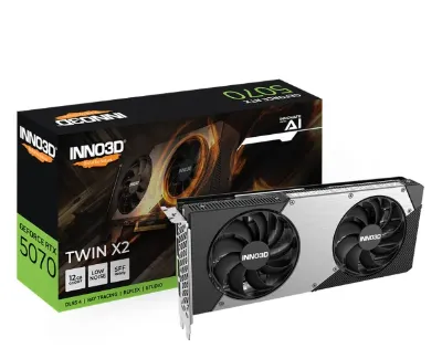 INNO3D GeForce RTX 5070 Twin X2 12GB GDDR7 DLSS4 N50702-12D7-195064N