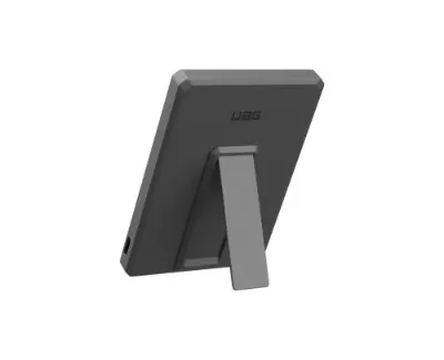 Urban Armor Gear Powerbank indukcyjny z podstawką SRGE Ultra Slim 20W, 5000mAh, magnetyczny do MagSafe + kabel USB-C, czarno-szary
