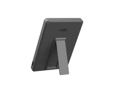 Urban Armor Gear Powerbank indukcyjny z podstawką SRGE Ultra Slim 20W, 5000mAh, magnetyczny do MagSafe + kabel USB-C, czarno-tytanowy