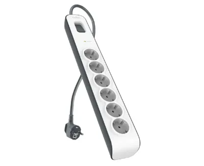 Belkin Listwa zasilająca przeciwprzepięciowa 650J, 6 gniazd