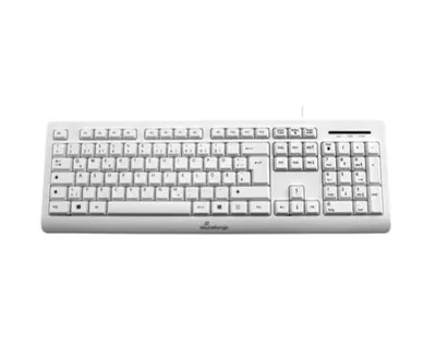MediaRange MROS110 klawiatura USB QWERTZ Niemiecki Biały MROS110