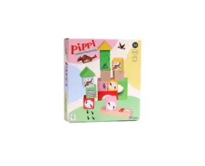 Micki Klocki drewniane Pippi