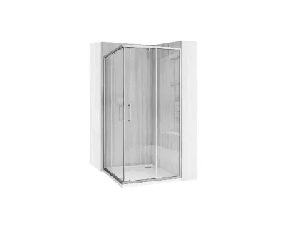REA REA-K6496 City Nikiel Brush Kabina bez brodzika 90x90x190 szkło transparent