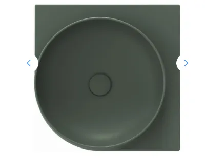 Ravak Yard 450 C Umywalka wisząca narożna 45x45 cm bez otworu na baterię Grey Green XJX08045000