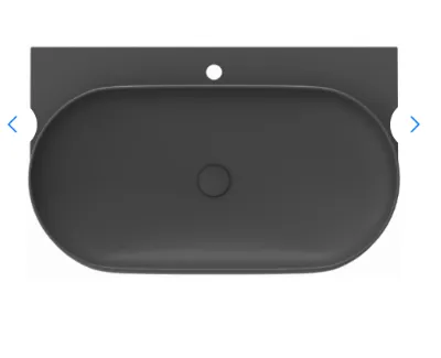 Ravak Yard 800 Umywalka wisząca 80,5x50 cm z otworem na baterię antracyt XJX03280002