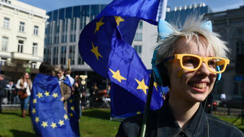 Demonstracja w Brukseli (fot. John Thys/AFP) 