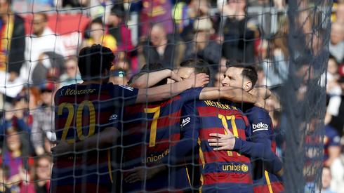 Radość graczy Barcelony (fot. AFP)