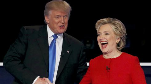 Trump i Clinton podczas pierwszej debaty prezydenckiej, fot. Reuters/Mike Segar 