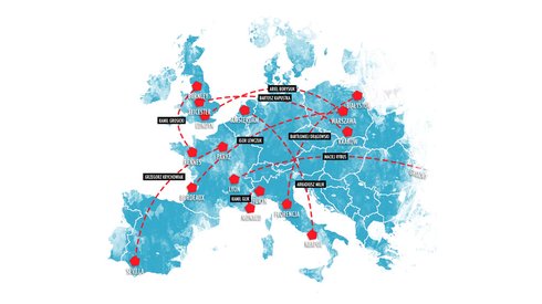 Polacy byli bohaterami kilku transferowych hitów tego lata. Nasi piłkarze są już wszędzie, co pokazuje ta mapka tegorocznych ruchów naszych zawodników (autor: Przemysław Piotrowski, 