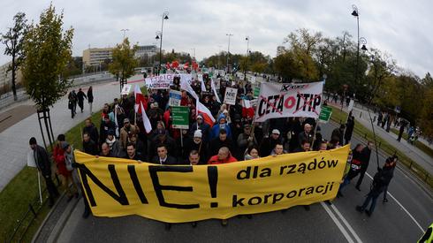 Protest w Warszawie, fot. PAP/Jacek Turczyk 