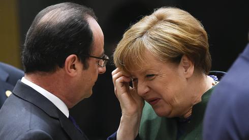 Angela Merkel oraz Francois Hollande Fot: AFP / JOHN THYS