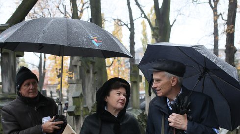  Były prezydMarcin Święcicki oraz prezydent Warszawy Hanna Gronkiewicz-Waltz z mężem, fot. PAP/Leszek Szymański