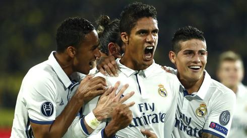 Radość Varane'a po bramce dla Realu