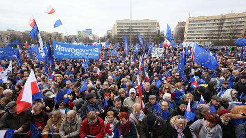 Demonstracja w Warszawie (Paweł Supernak/PAP)