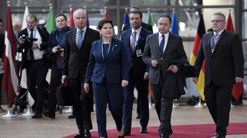 Premier Szydło w Brukseli, fot. AFP / STEPHANE DE SAKUTIN