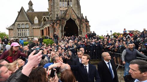 Zwolennicy Emmanuela Macrona - PHILIPPE HUGUEN/AFP