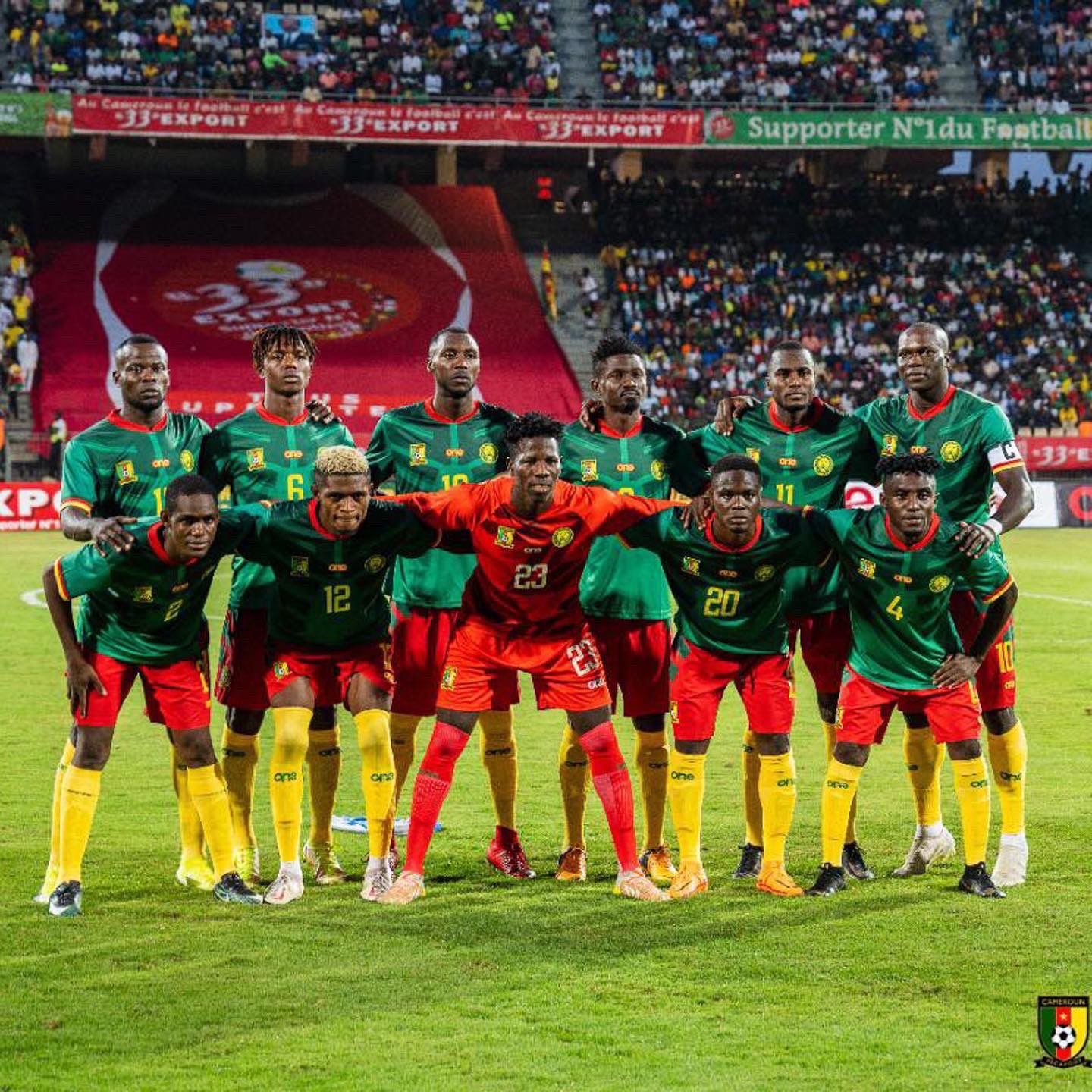 Cameroon's squad in their last preparatory friendly for the World Cup