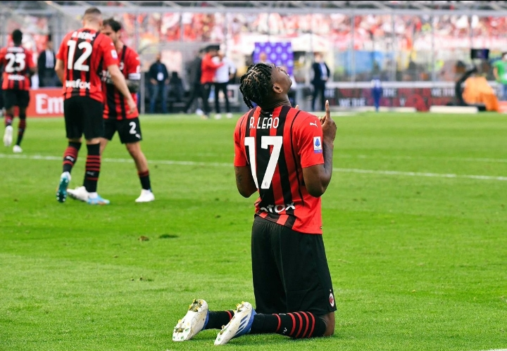 Rafael Leao was crowned the best player in Serie A last season