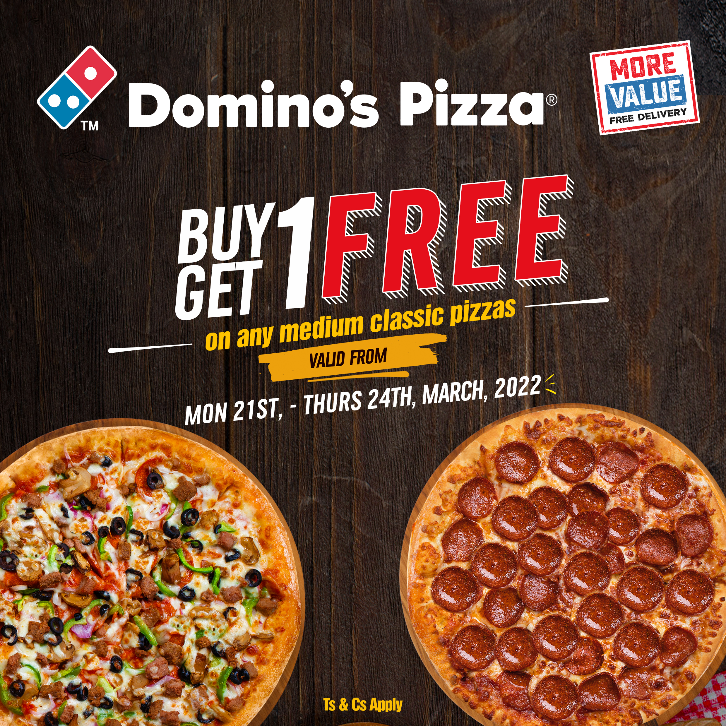 Mand ontsmettingsmiddel Logisch Domino's BUY 1 GET 1 FREE Offer – Every Pizza lover's dream come true |  Pulse Nigeria