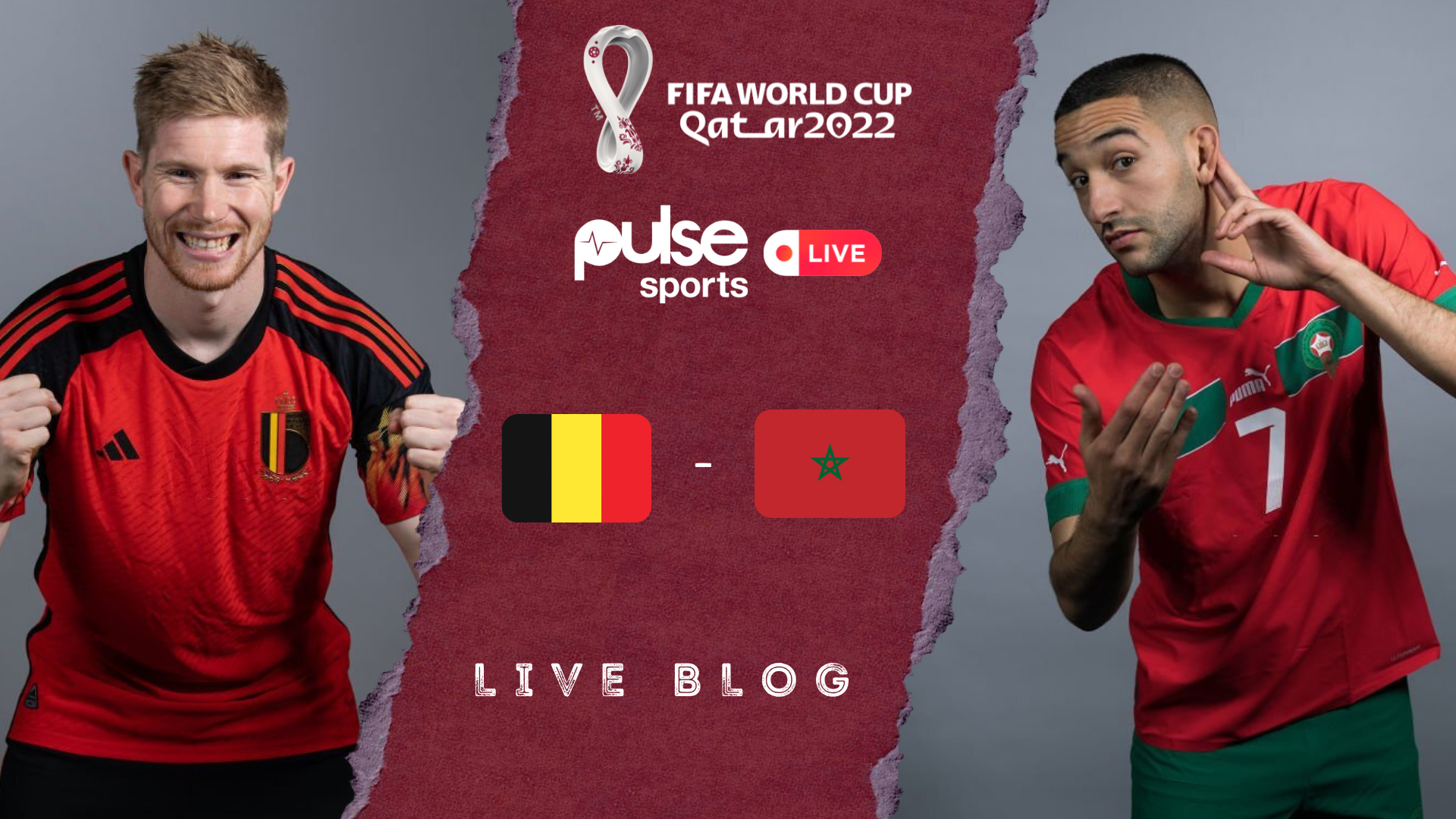 Qatar 2022: Belgium vs Morocco Live