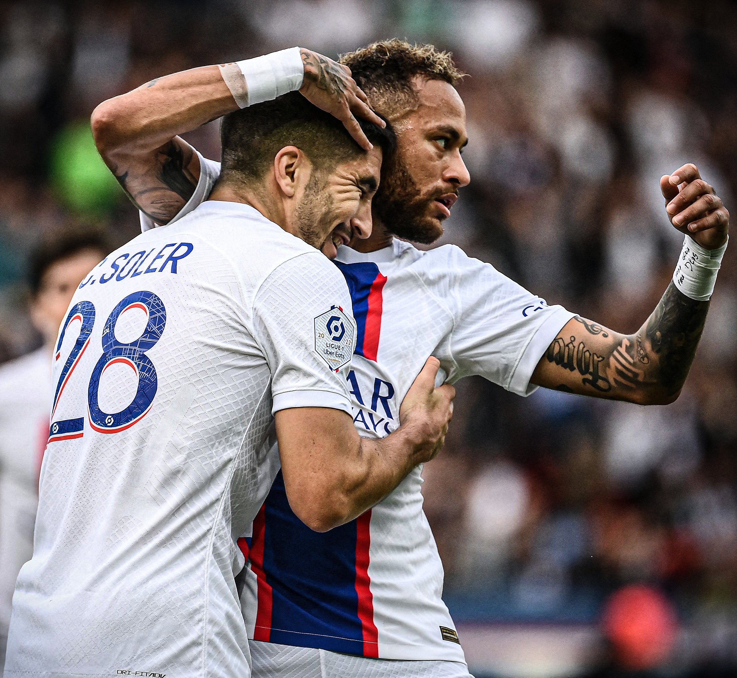 Neymar assisted Carlos Soler for PSG's first goal