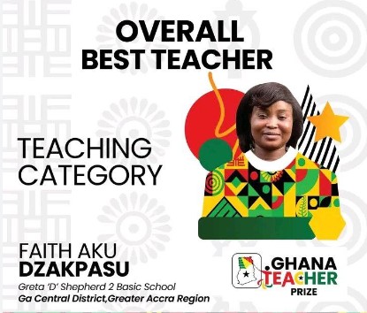 Faith Dzakpasu wins Most Outstanding Teacher 2023
