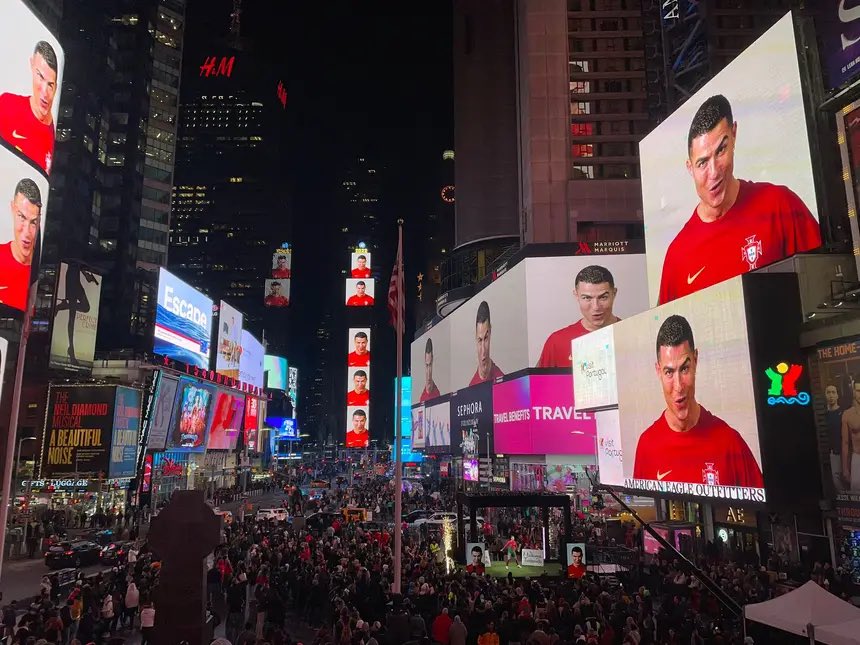 New York stands still for Cristiano Ronaldo