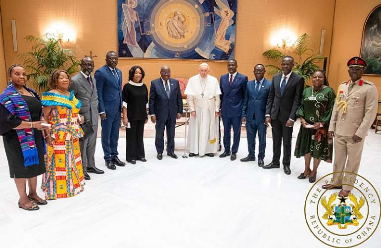 Akufo Addo meets Pope of Vatican