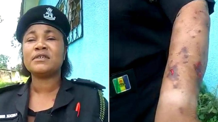 Nigerian police boss beats up female inspector for refusing to be his girlfriend