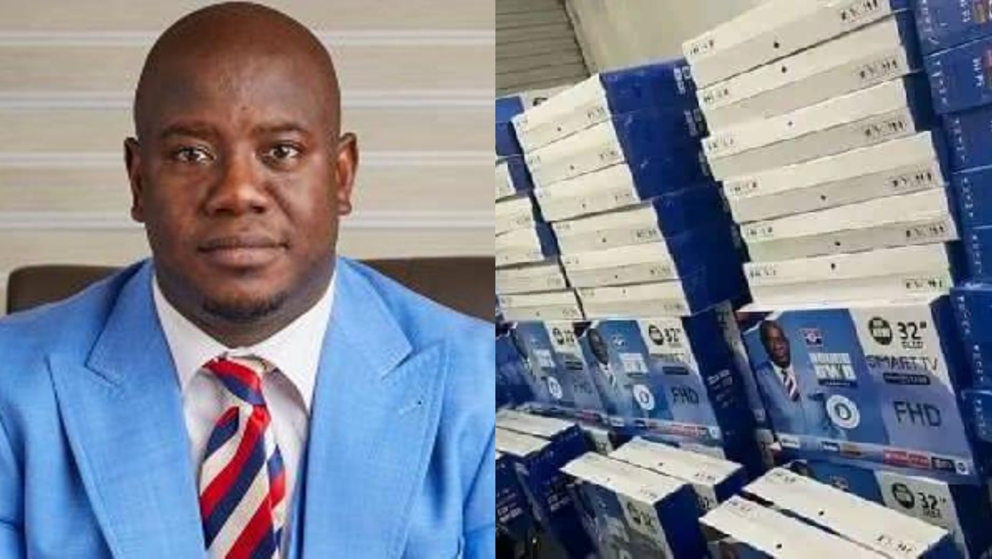 Ghanaians want OSP to probe Farouk Mahama as branded 32-inch TVs cause a stir