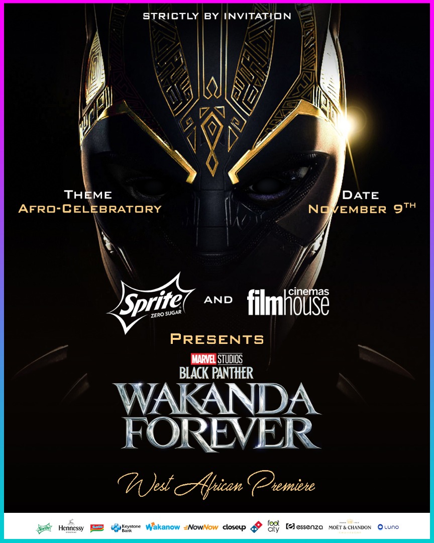Sprite and Filmhouse to host a West-African premiere for Black Panther: Wakanda Forever in Lagos