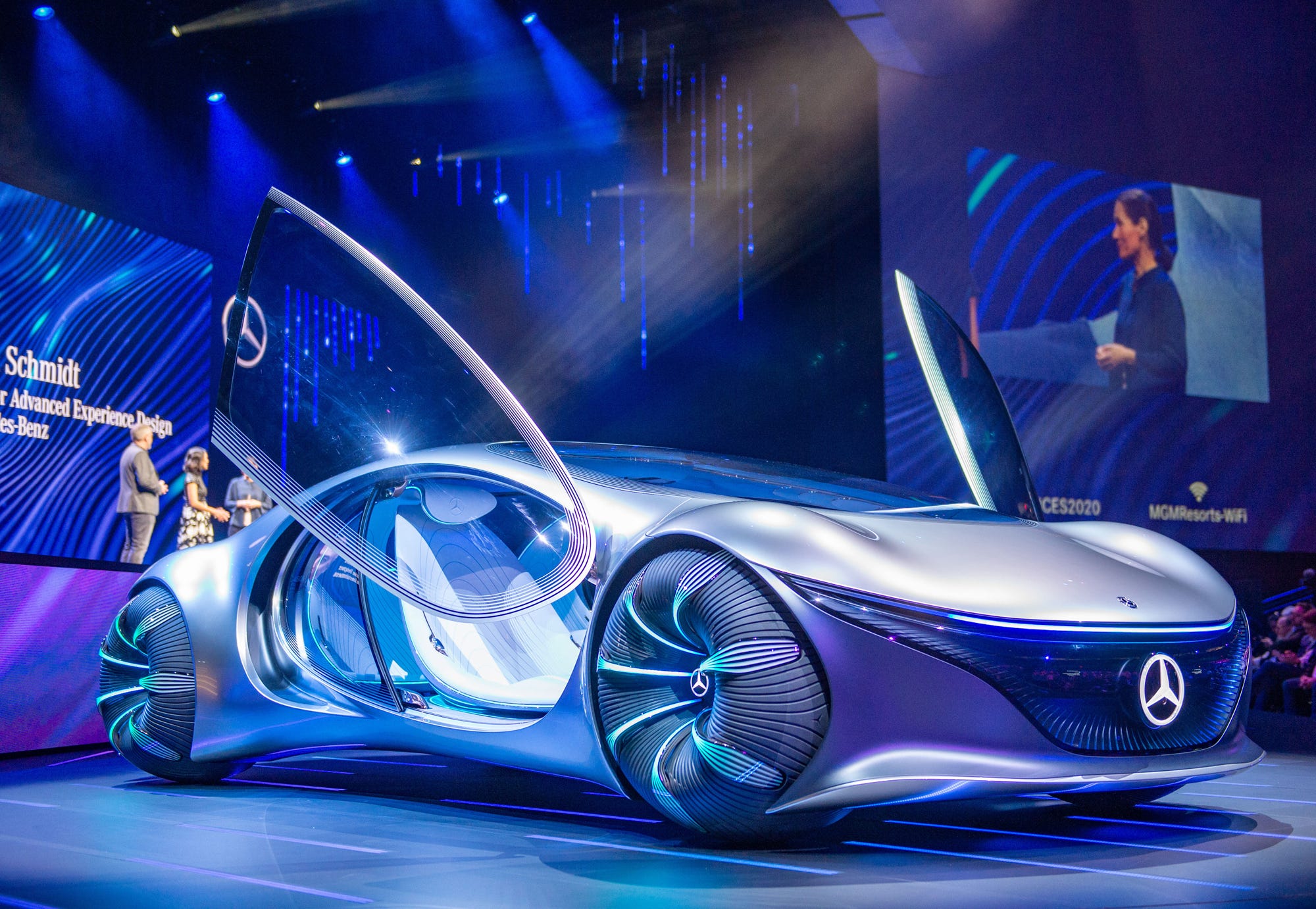 Watch MercedesBenzs Avatarinspired concept car drive without a  steering wheel in a new testing video  Business Insider Africa