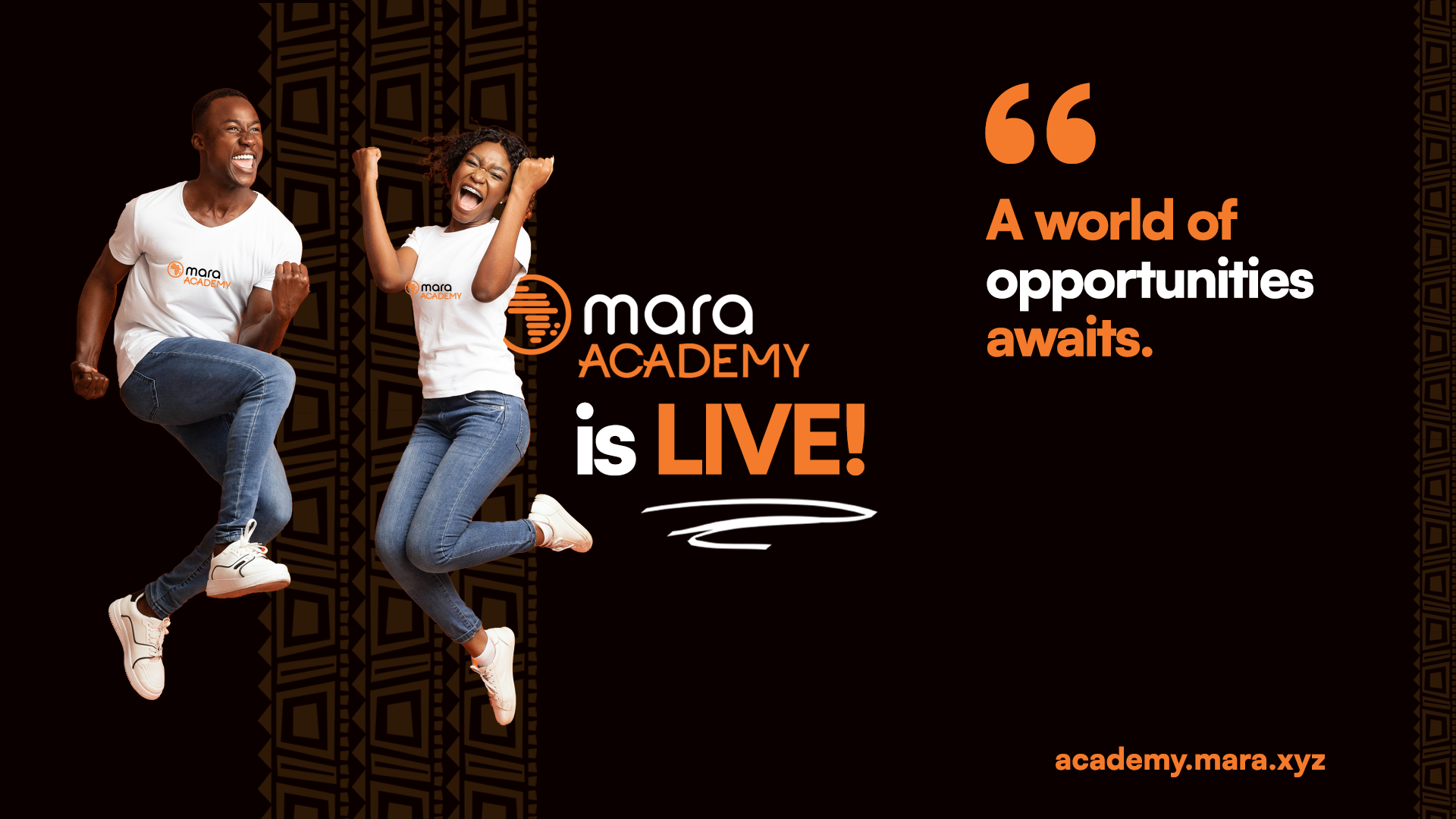 Mara Academy is live.