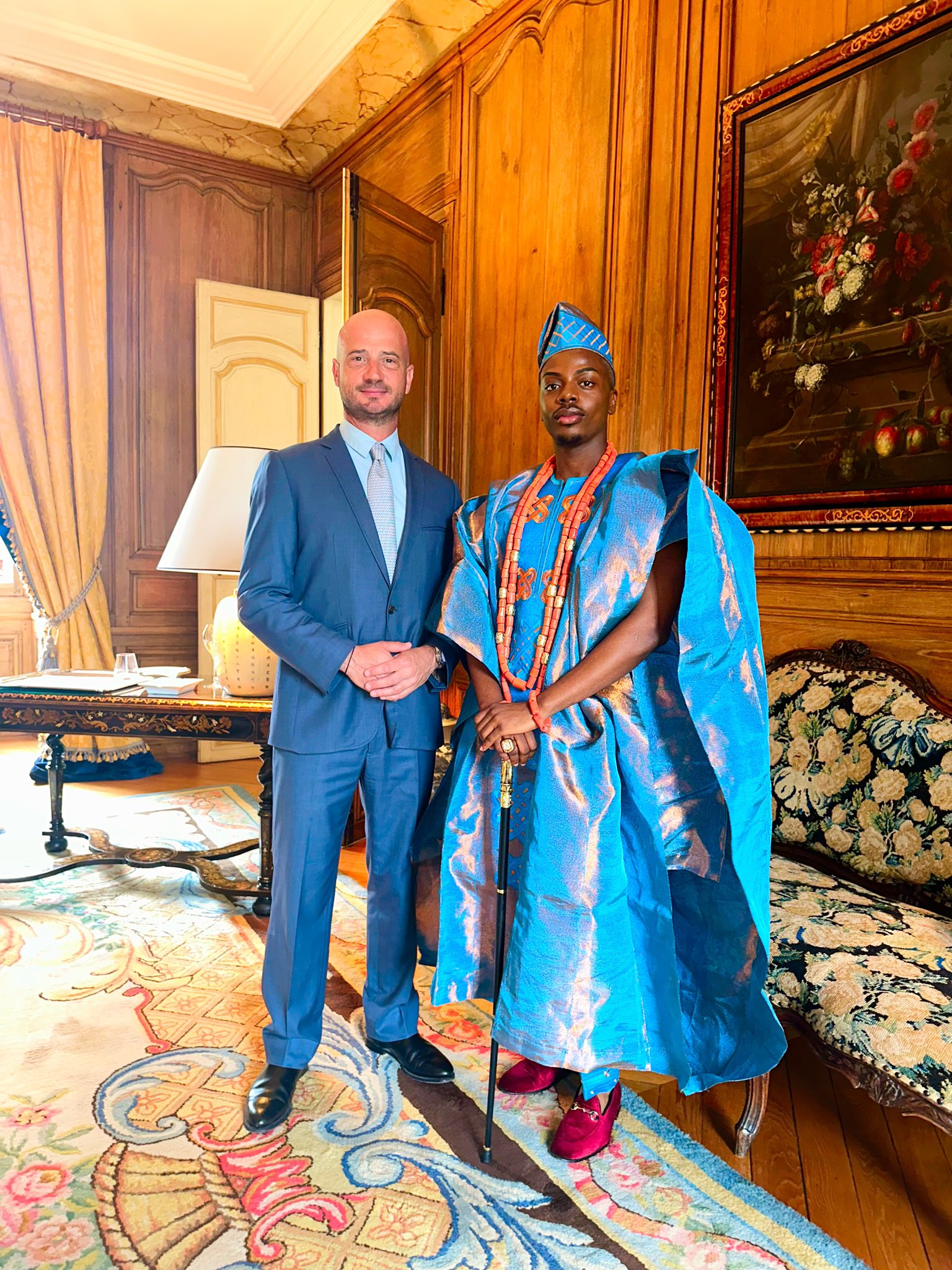 The influencer branded himself a King [Twitter/Enioluwa ]
