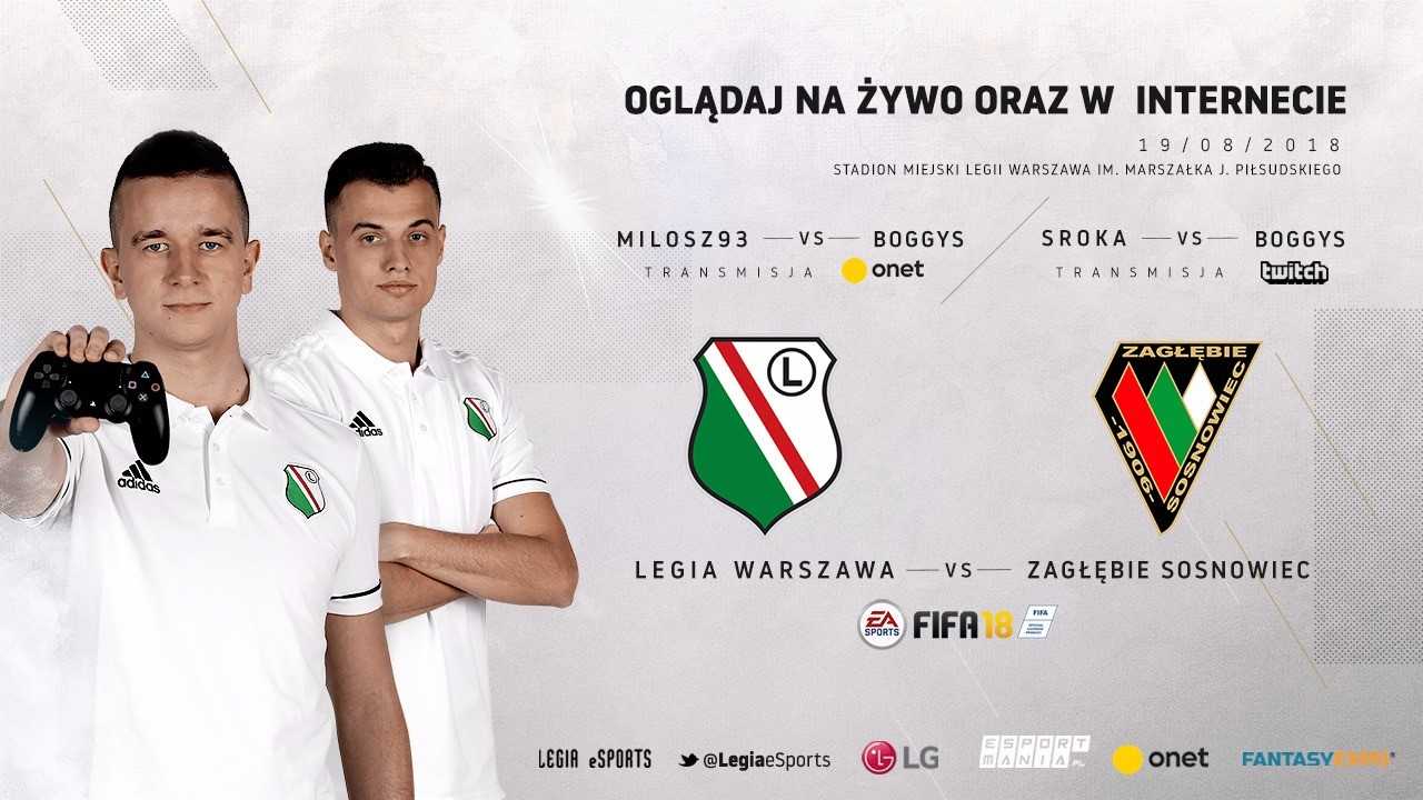 Legia eSports i Onet zapraszają na e-sportowy mecz z Zagłębiem Sosnowiec -  ESPORTMANIA.PL