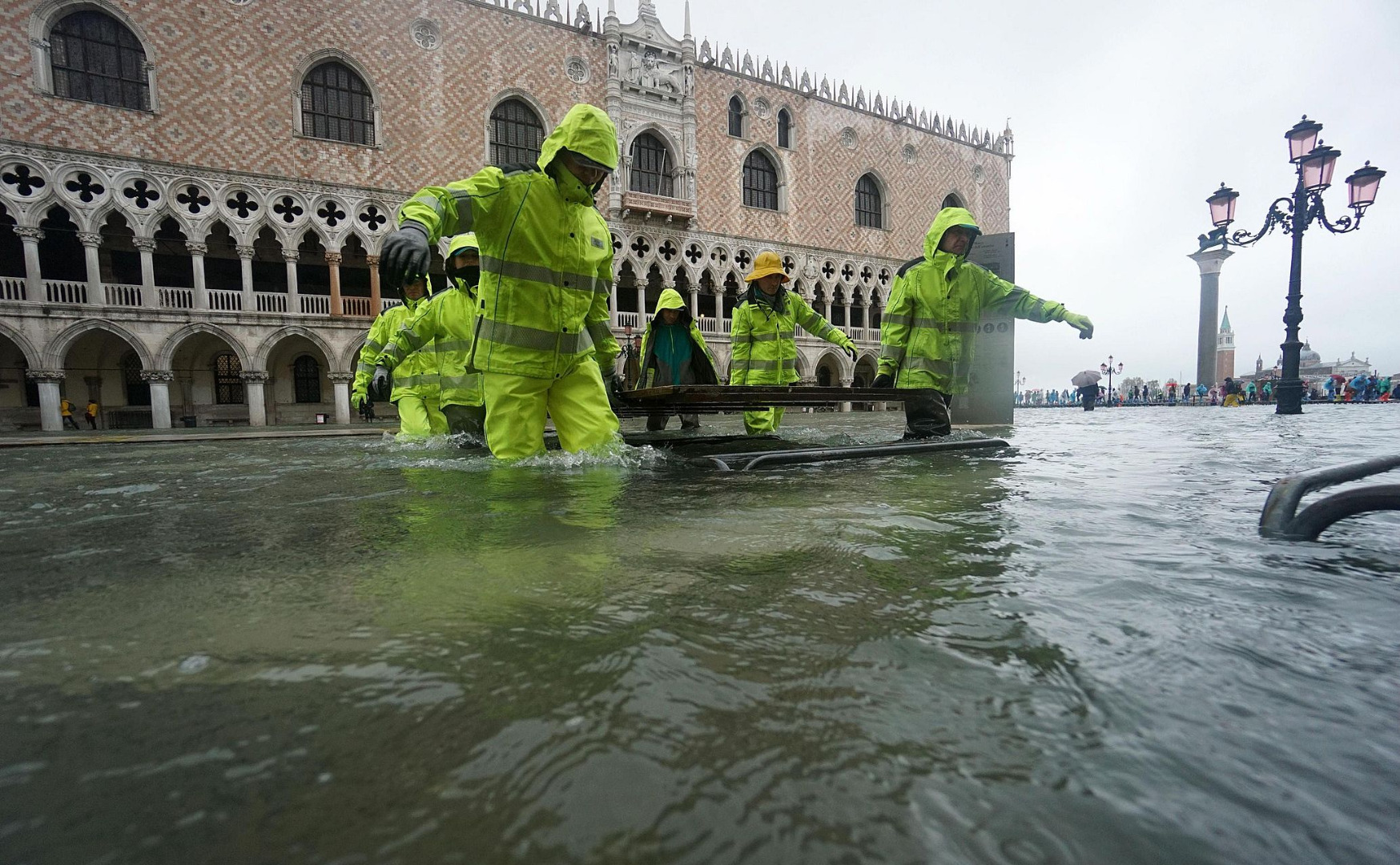 Wenecja podczas powodzi