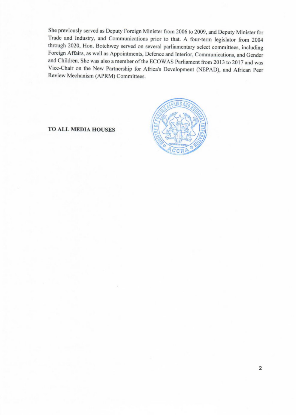 Shirley Ayorkor Botchwey eyes Commonwealth Secretary-General role