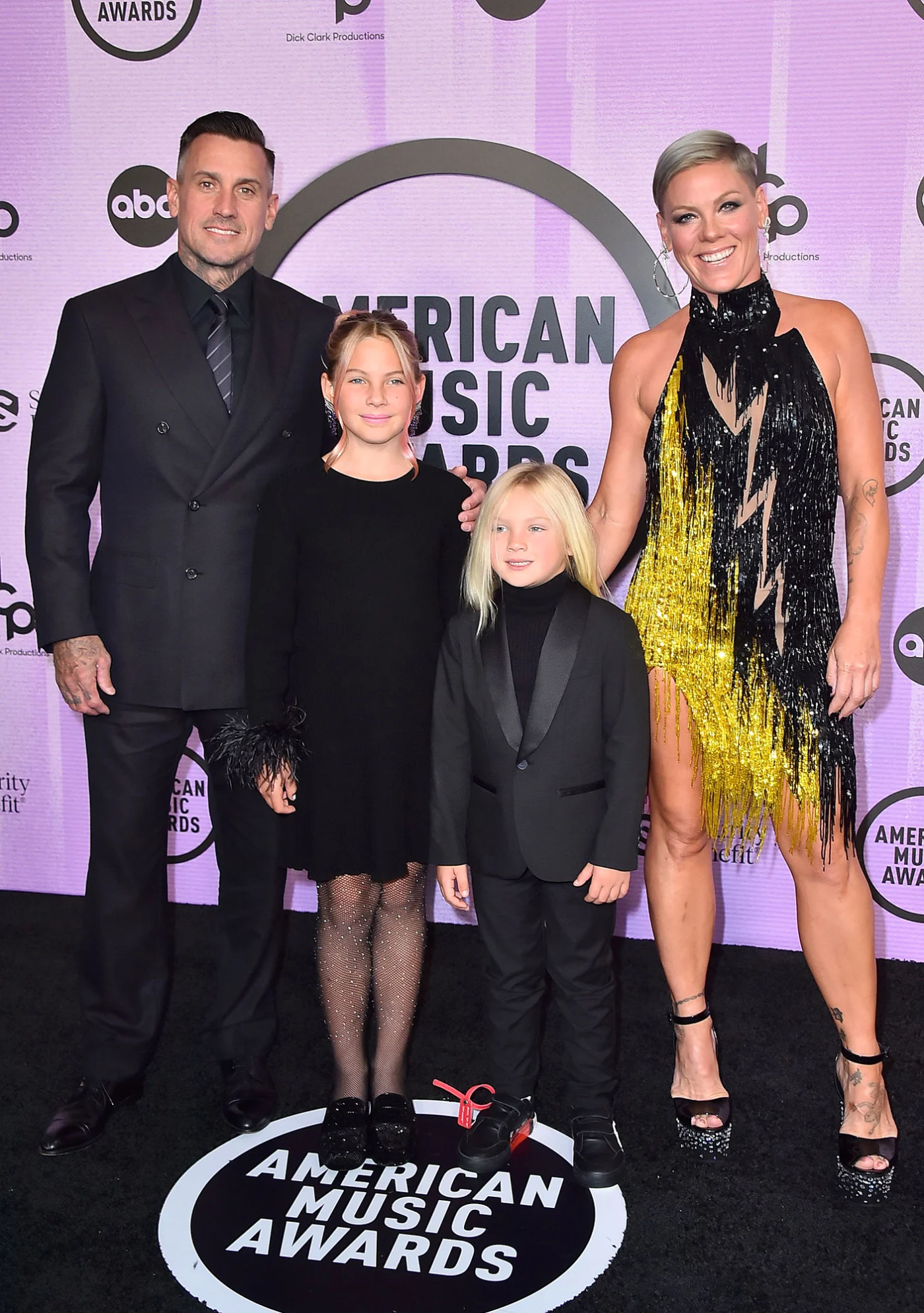 Pink and Carey art and their children [US magazine]