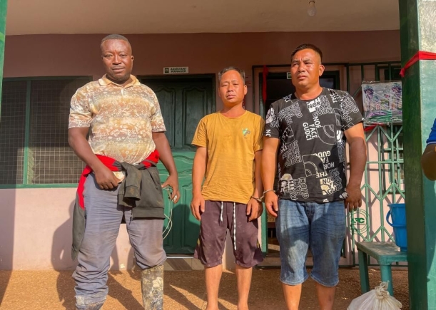 10 arrested including 3 Chinese for galamsey in Oda River Forest Reserve