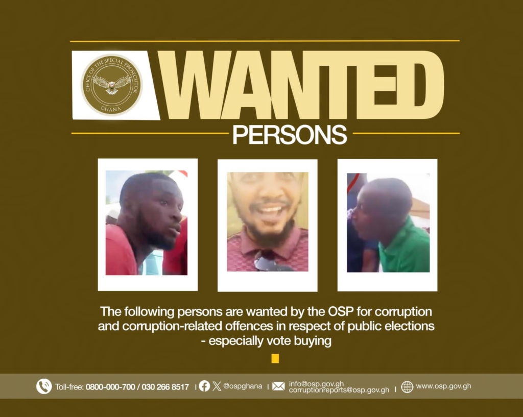 OSP releases lists of persons wanted for alleged vote-buying