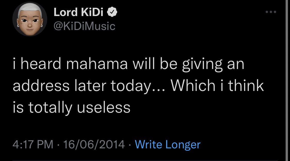 KiDi’s old tweets that got hon trending