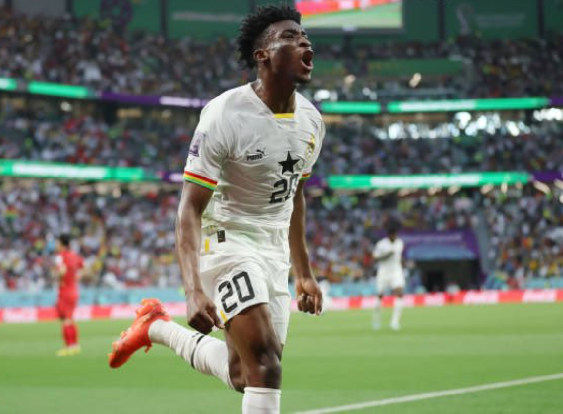 Mohammed Kudus becomes first Black Stars player to score a brace in a World Cup game