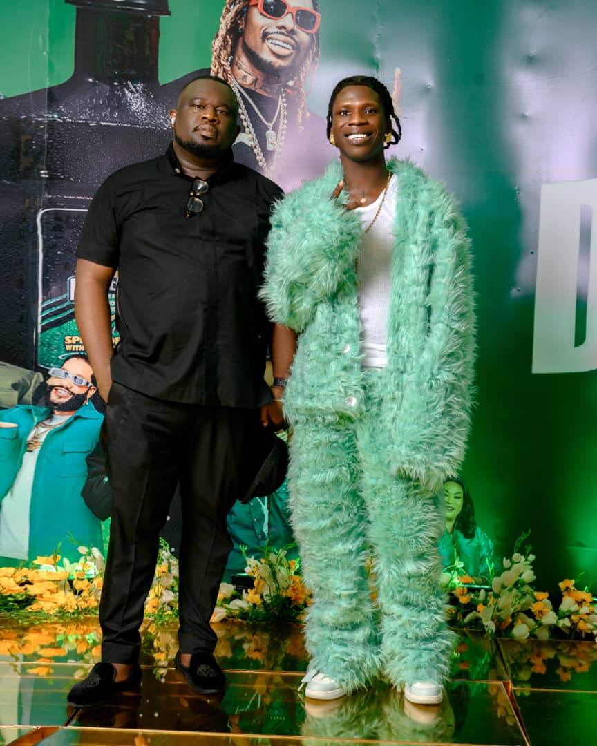 Seyi Vibez & Soso Soberekon at the D'General Bitters launch