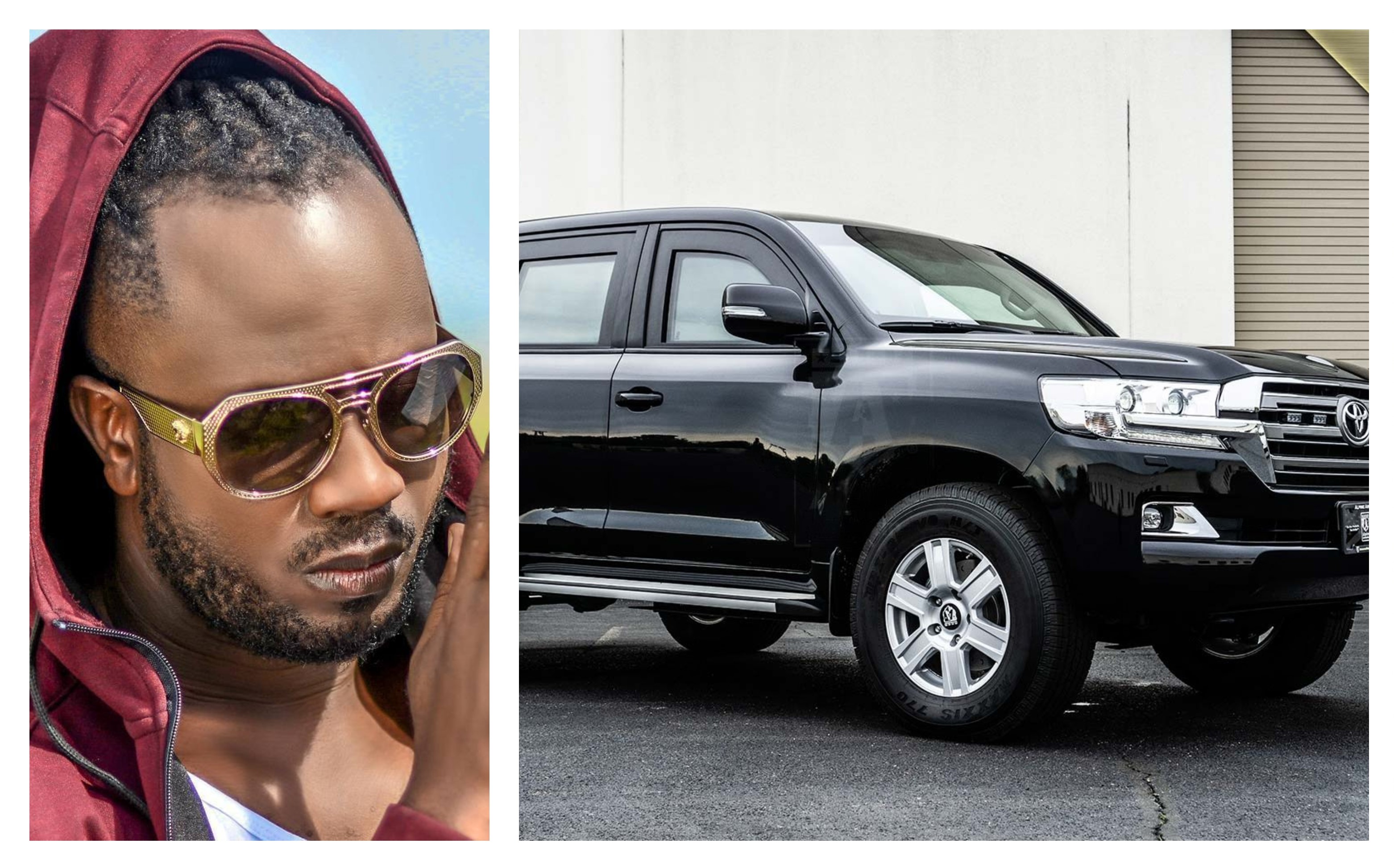 Bebe Cool Shows off brand new armoured Land Cruiser V8